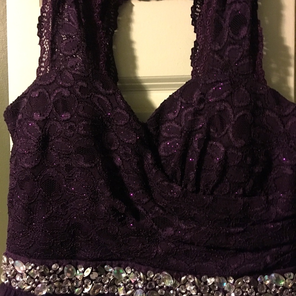 Purple homecoming dress